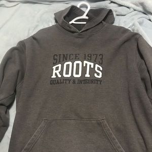 Large grey roots hoodie